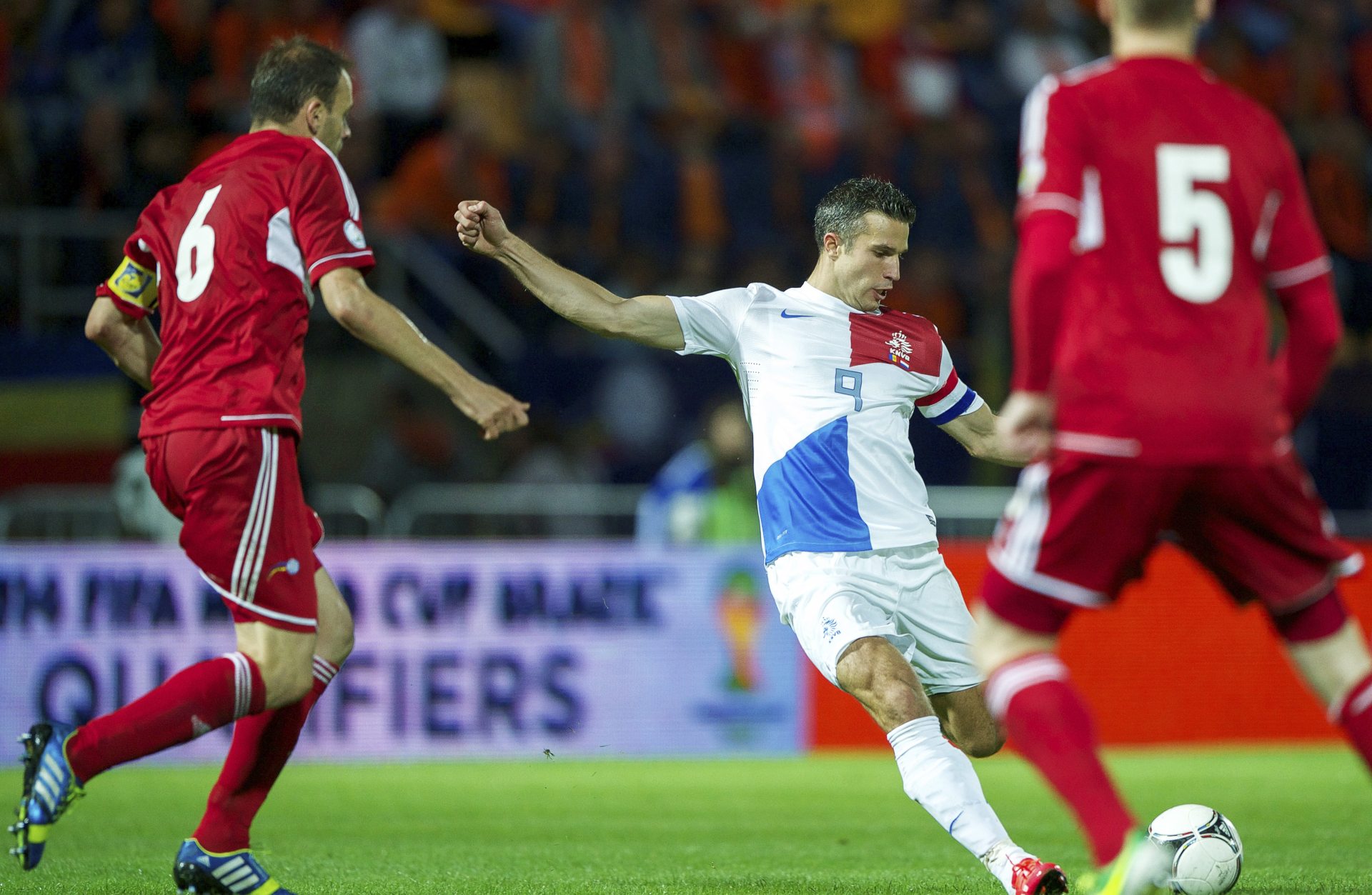 Against Van Persie's Netherlands eight years ago (©VI Images via Getty Images)